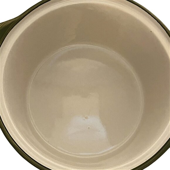 Temptations By Tara Bakeware Old World Green 1Qt Round W/ Lid And Stand - Picture 6 of 11